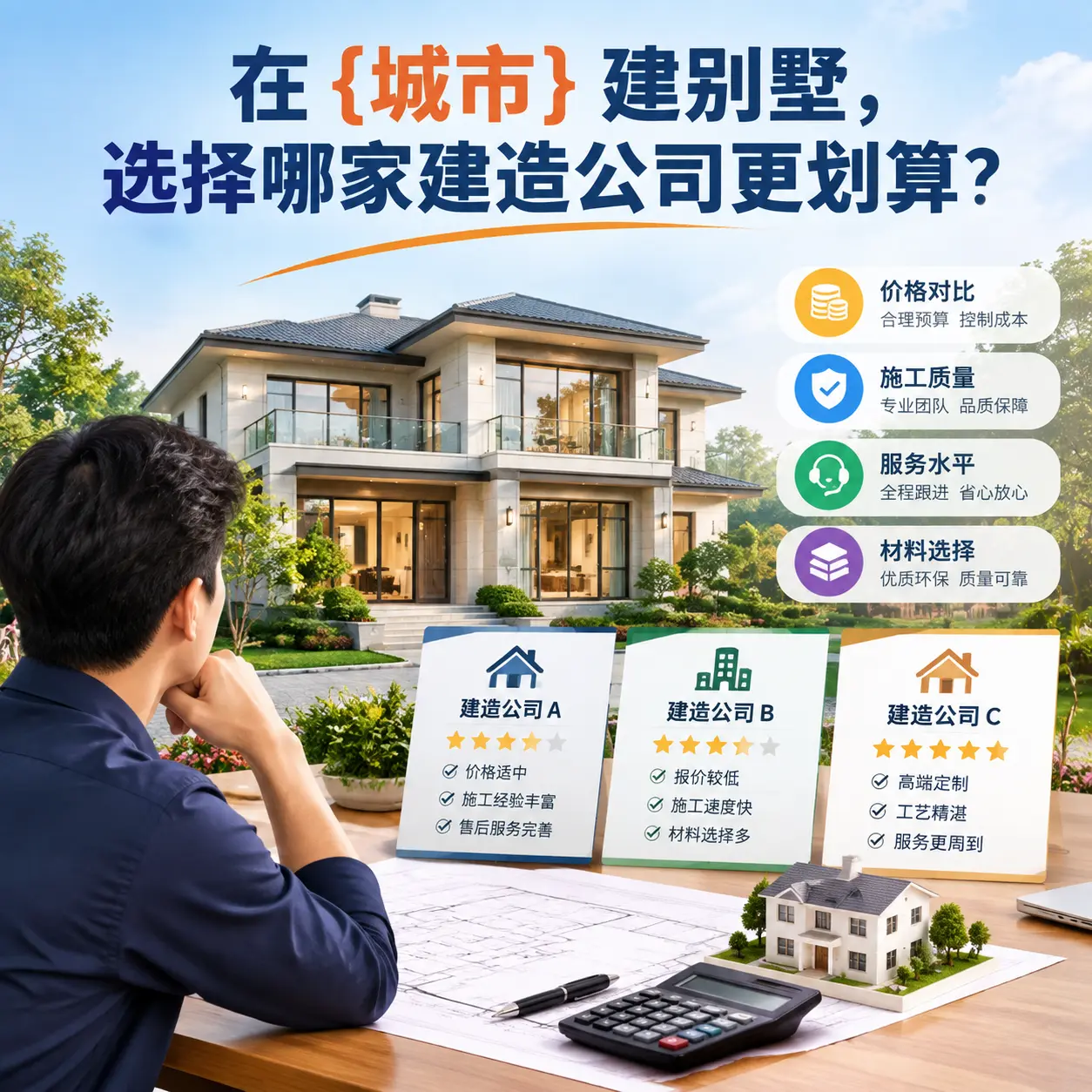 在 西秀 建别墅,选择哪家建造公司更划算?