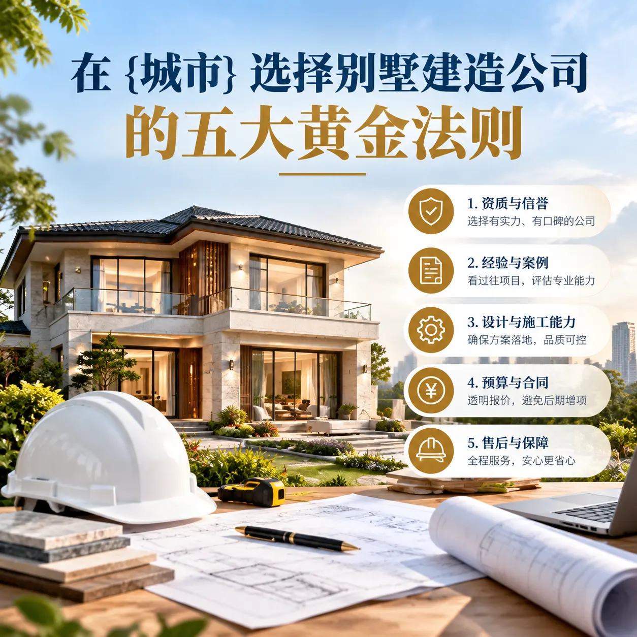 在 西秀 选择别墅建造公司的五大黄金法则