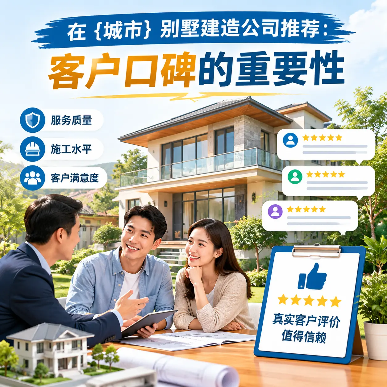 在 西秀 别墅建造公司推荐:客户口碑的重要性