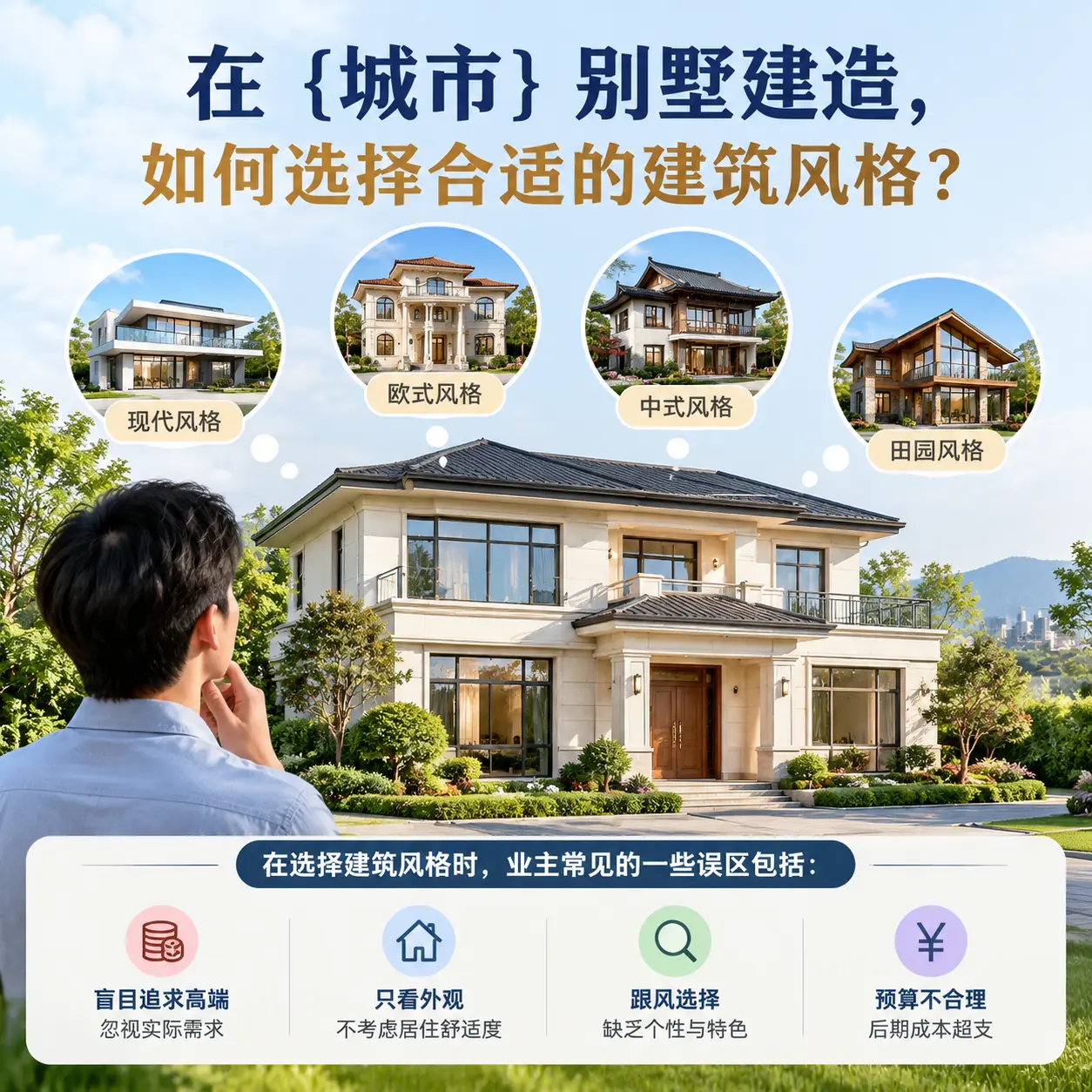 在 西秀 别墅建造,如何选择合适的建筑风格?
