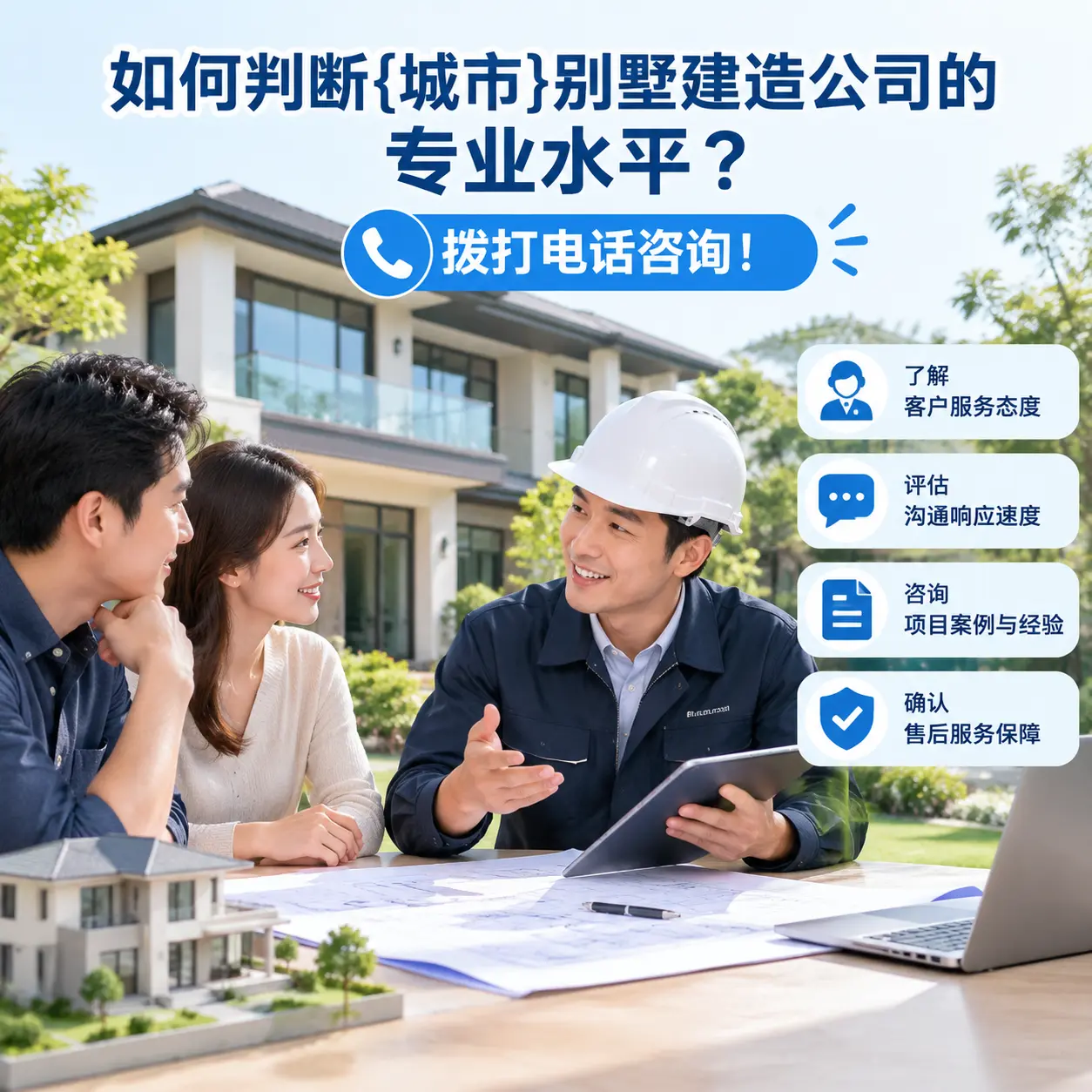 如何判断西秀别墅建造公司的专业水平?拨打电话咨询!
